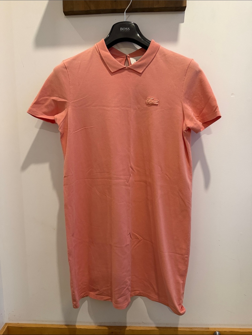 Lacoste Coral Pink Pique Polo Dress